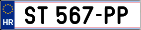 Trailer License Plate